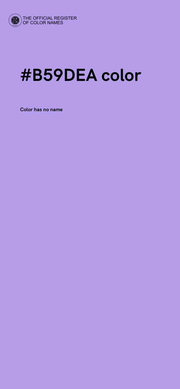 #B59DEA color image