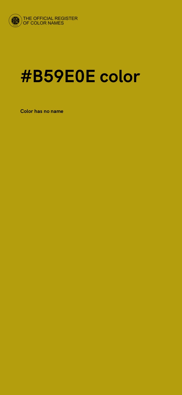 #B59E0E color image