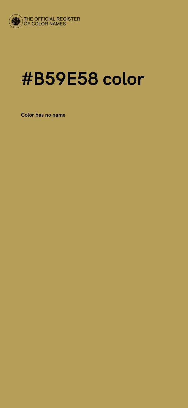 #B59E58 color image
