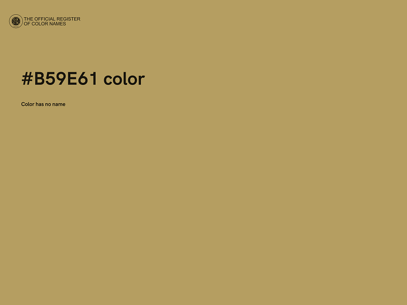 #B59E61 color image