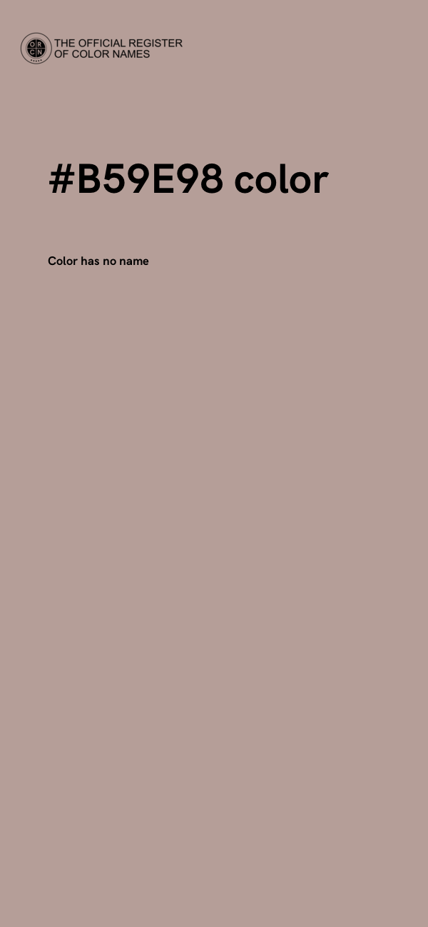 #B59E98 color image