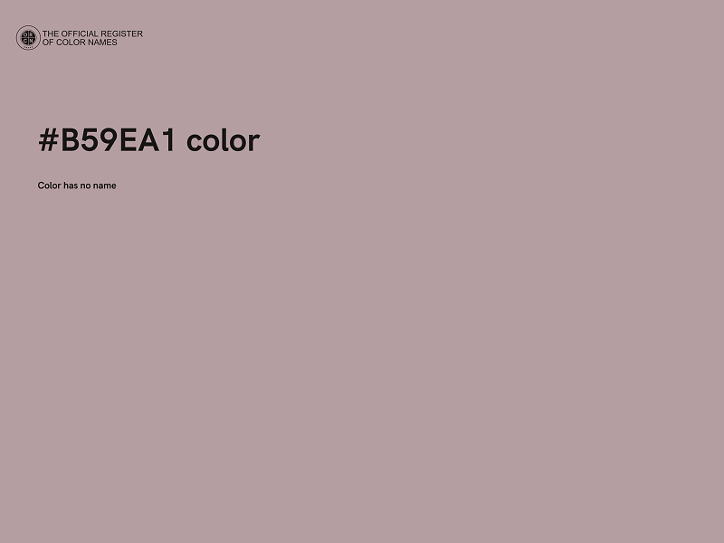 #B59EA1 color image