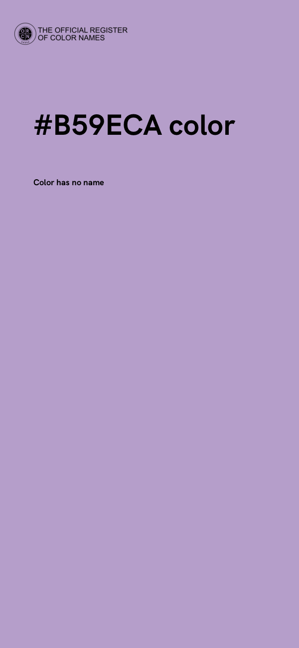 #B59ECA color image