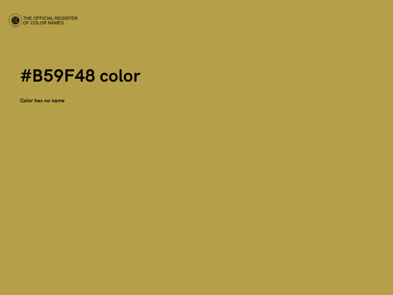 #B59F48 color image