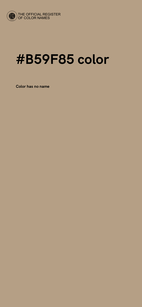 #B59F85 color image