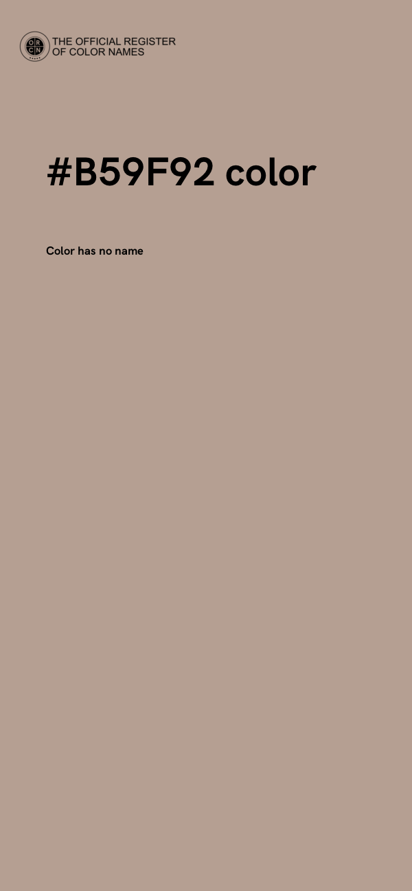 #B59F92 color image