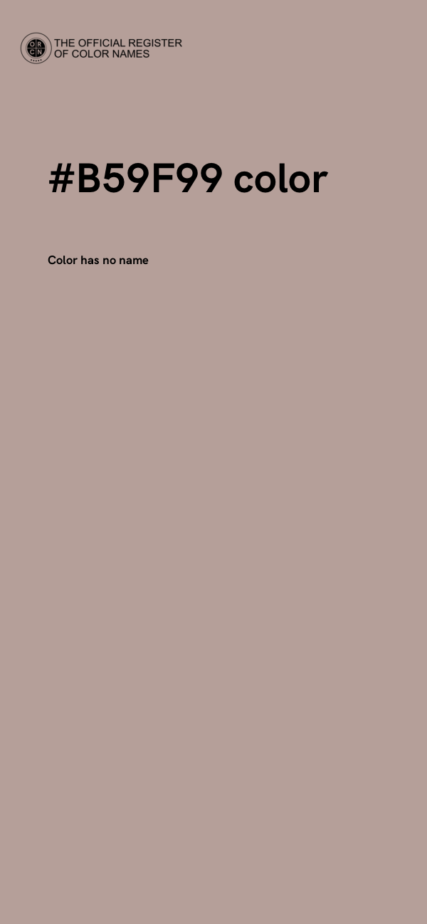 #B59F99 color image