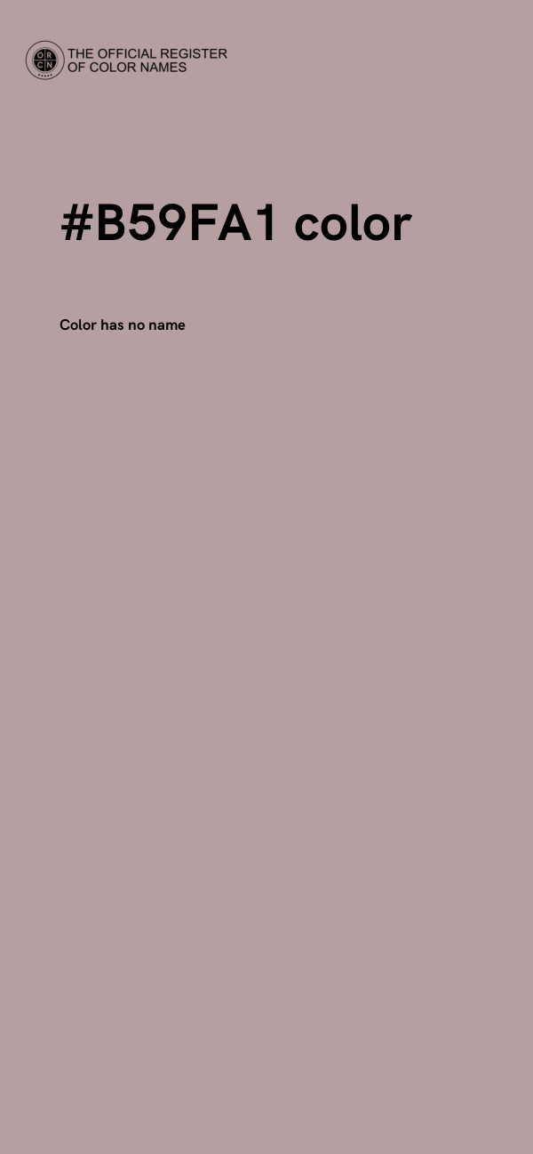 #B59FA1 color image