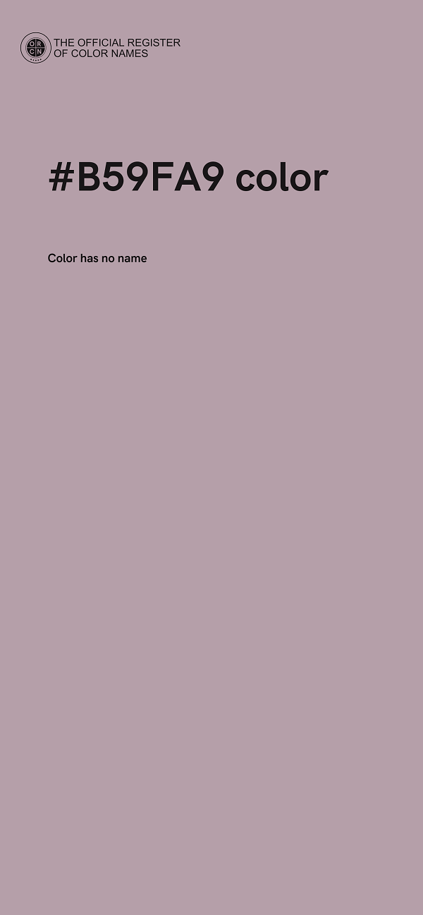 #B59FA9 color image