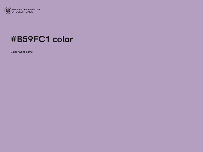 #B59FC1 color image