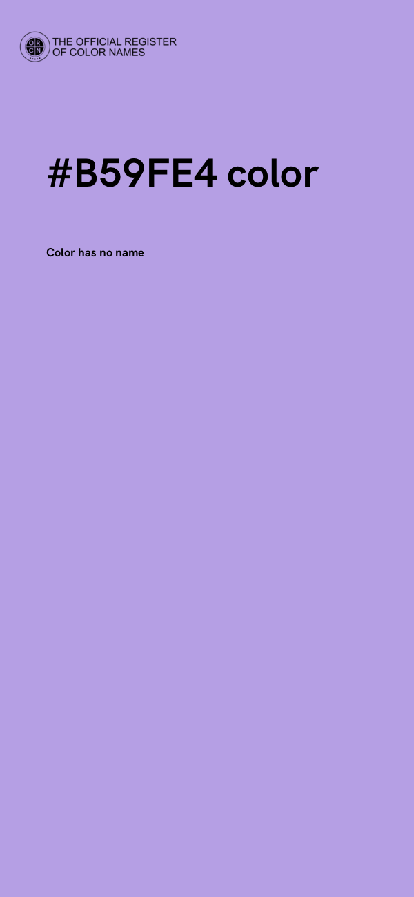 #B59FE4 color image