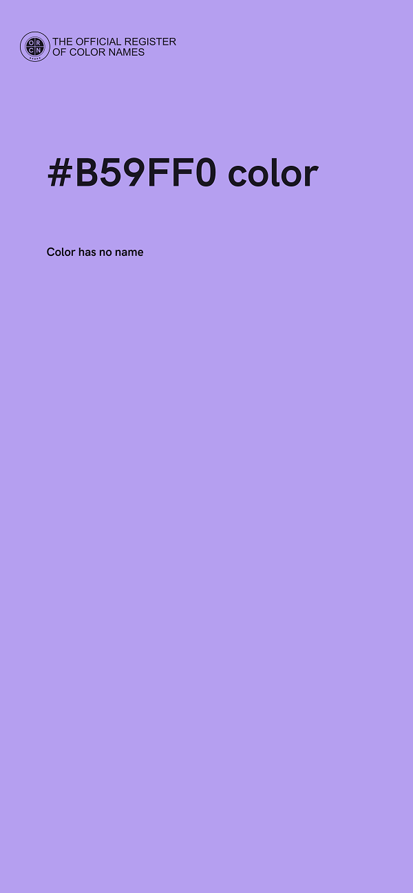 #B59FF0 color image