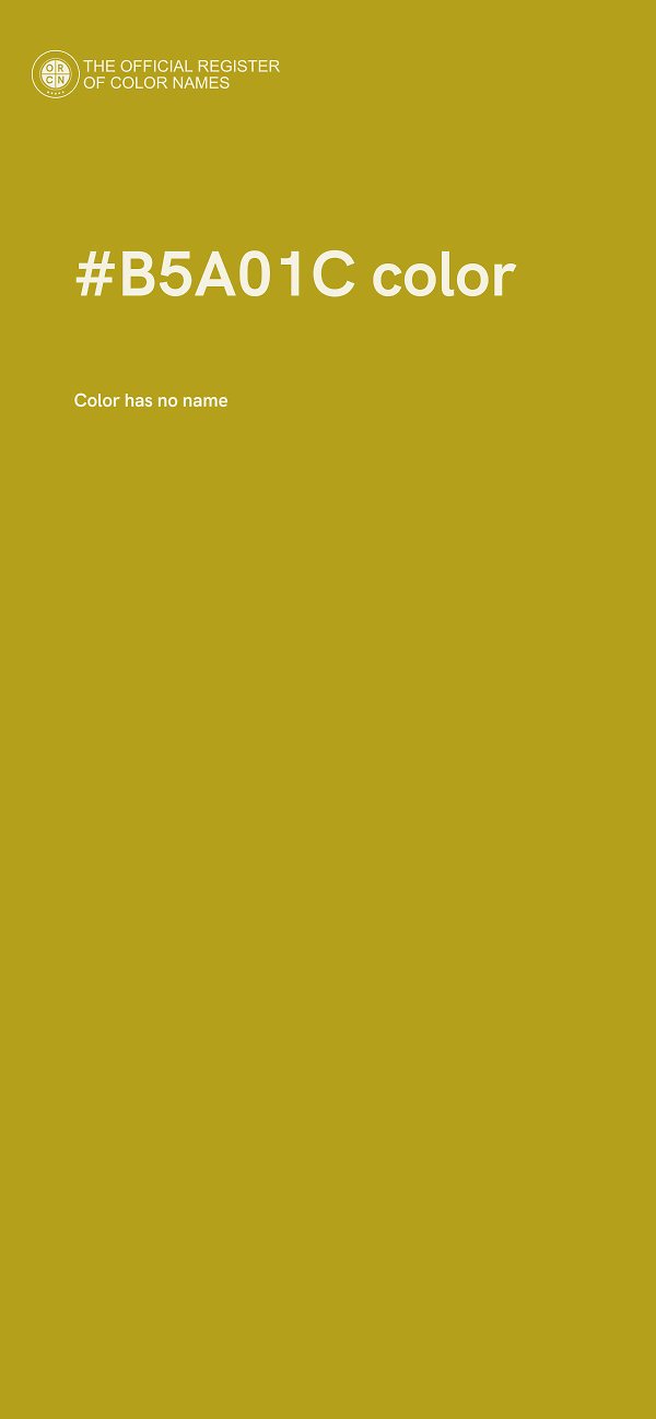 #B5A01C color image