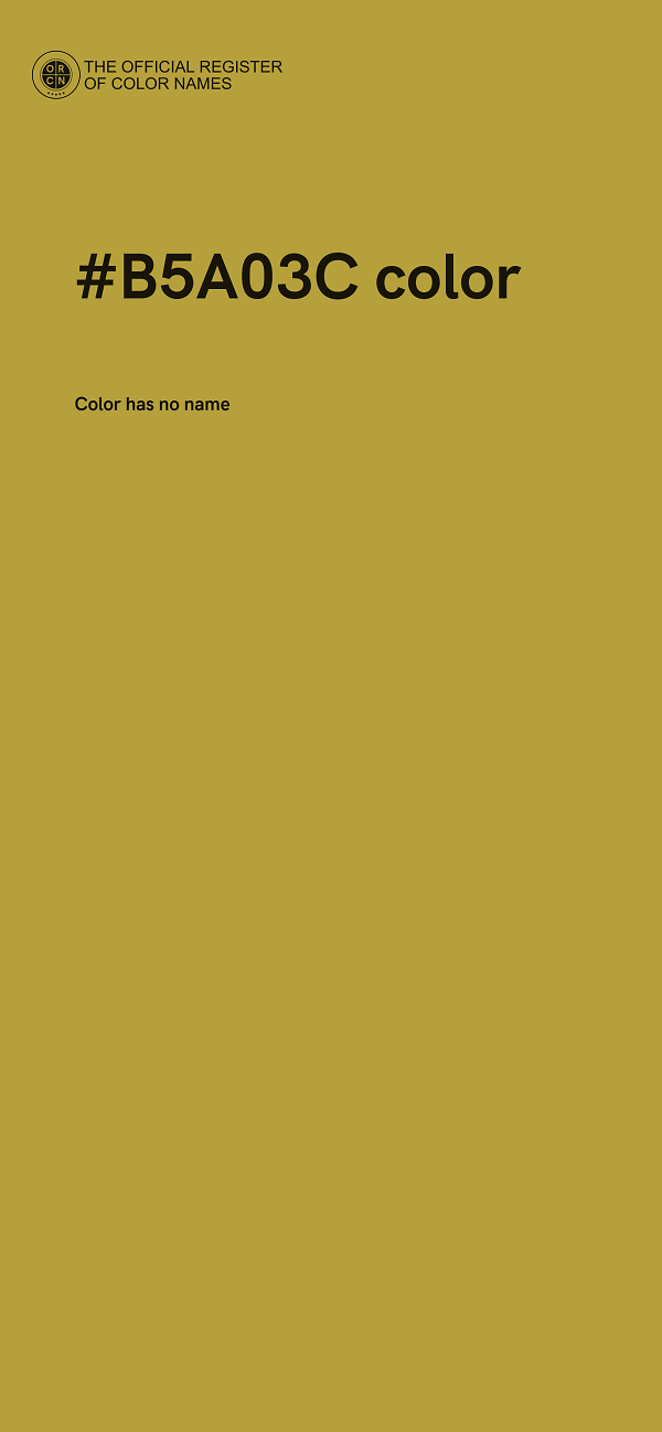 #B5A03C color image