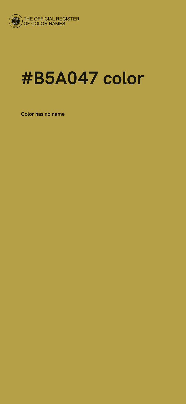 #B5A047 color image