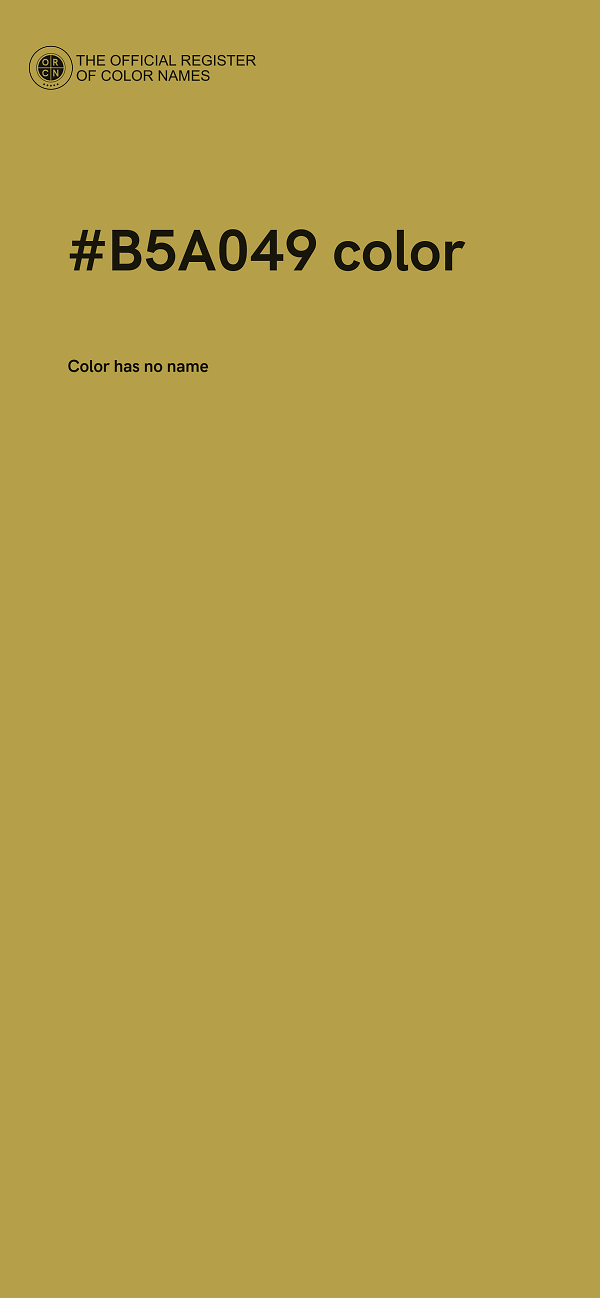 #B5A049 color image