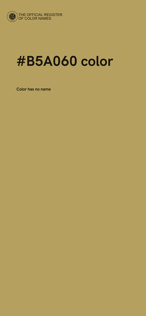 #B5A060 color image