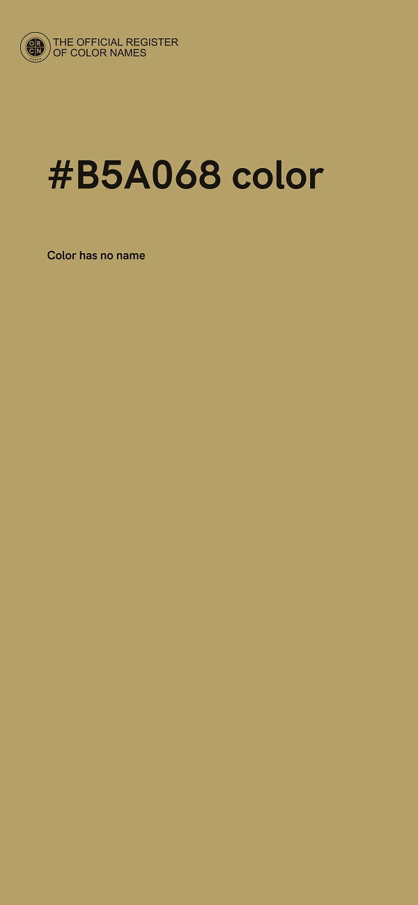 #B5A068 color image