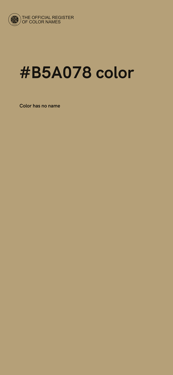 #B5A078 color image