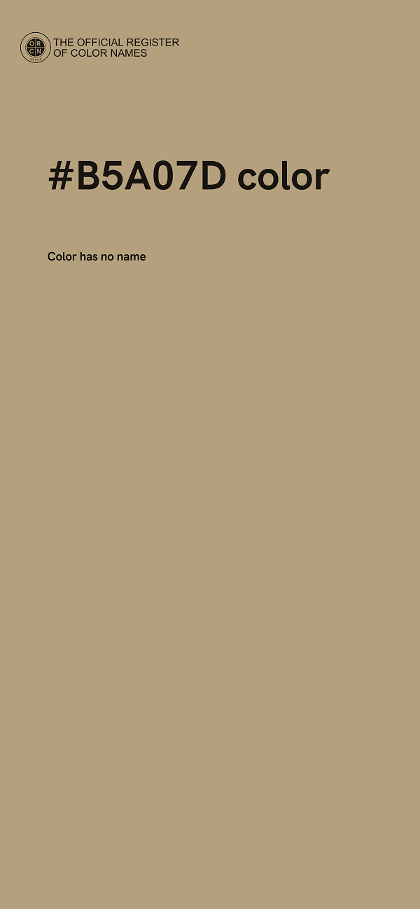 #B5A07D color image