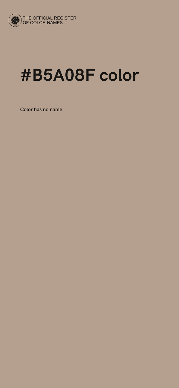 #B5A08F color image