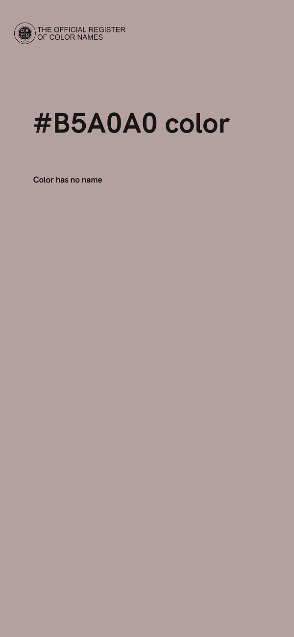 #B5A0A0 color image
