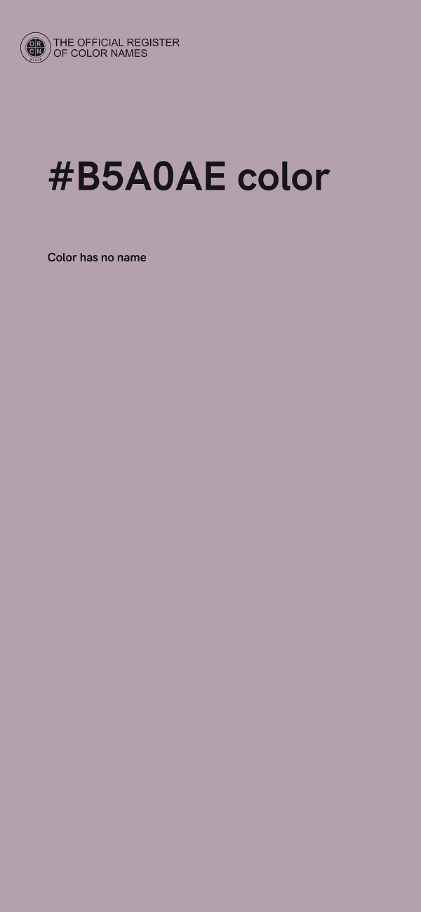 #B5A0AE color image
