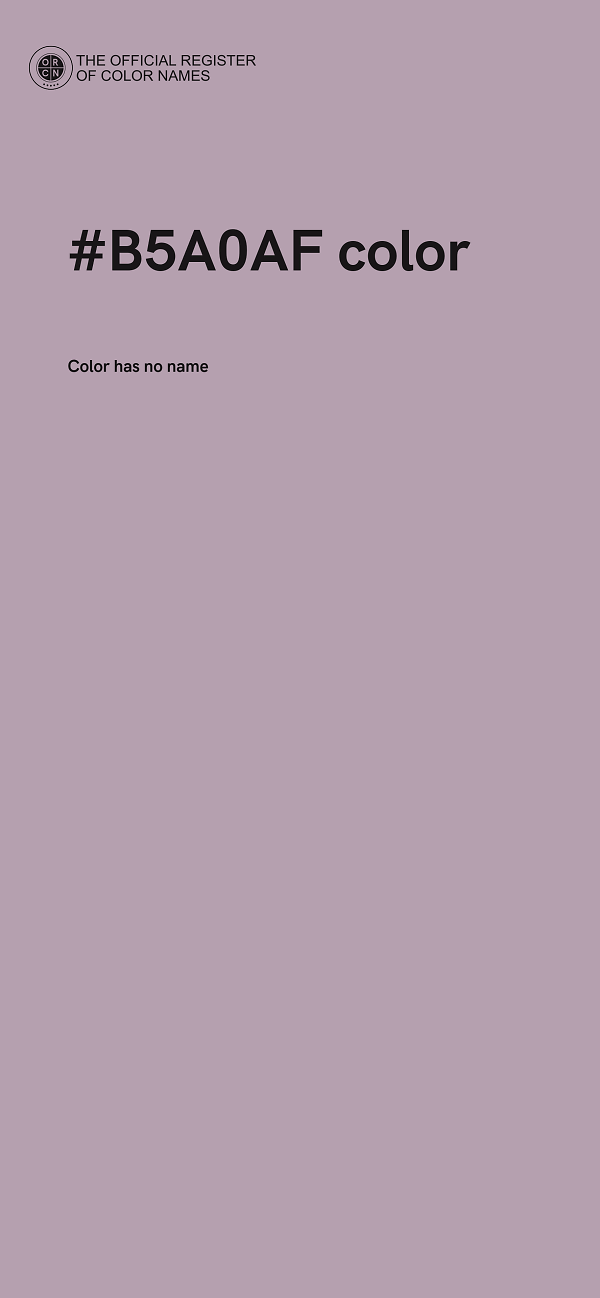 #B5A0AF color image