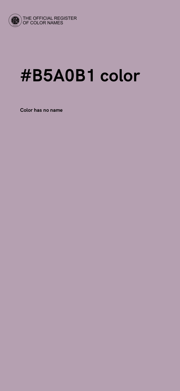 #B5A0B1 color image