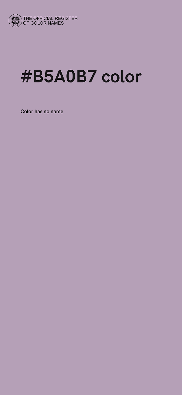 #B5A0B7 color image
