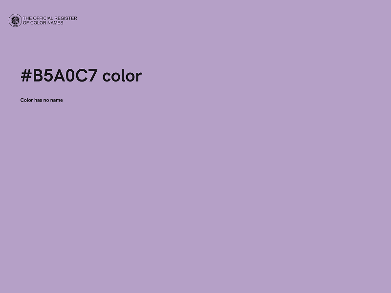 #B5A0C7 color image