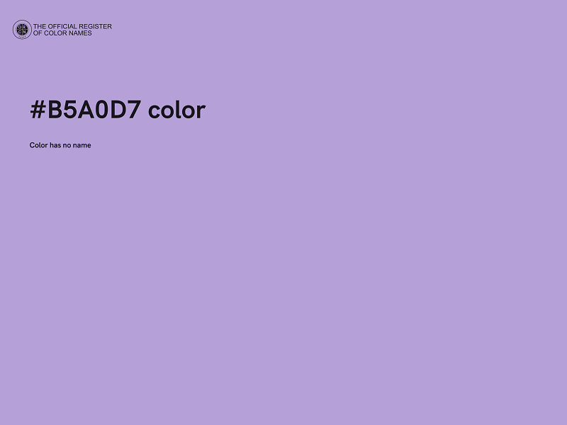 #B5A0D7 color image