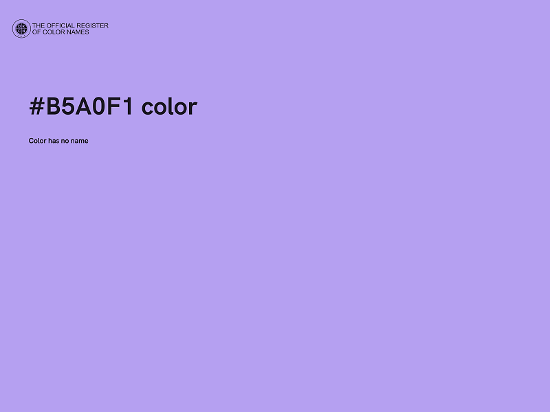 #B5A0F1 color image
