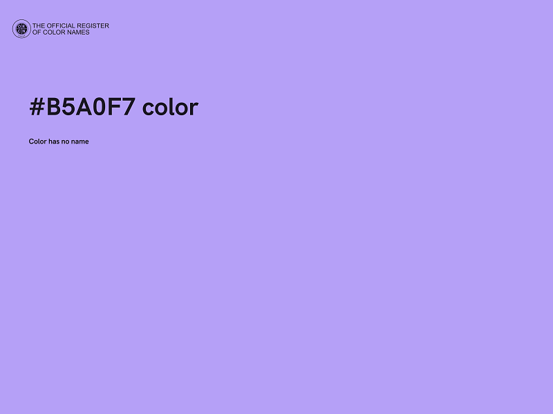 #B5A0F7 color image