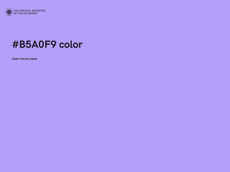 #B5A0F9 color image