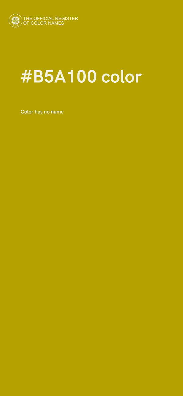 #B5A100 color image