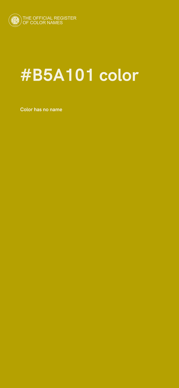 #B5A101 color image