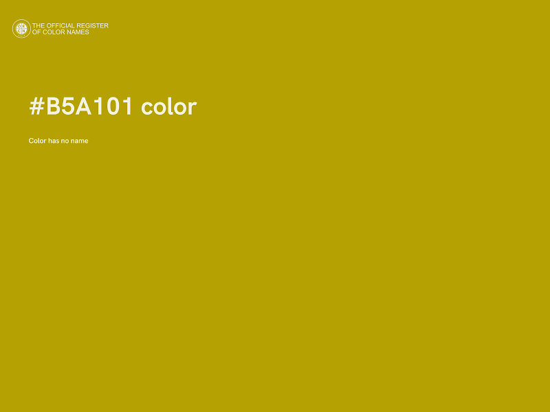 #B5A101 color image