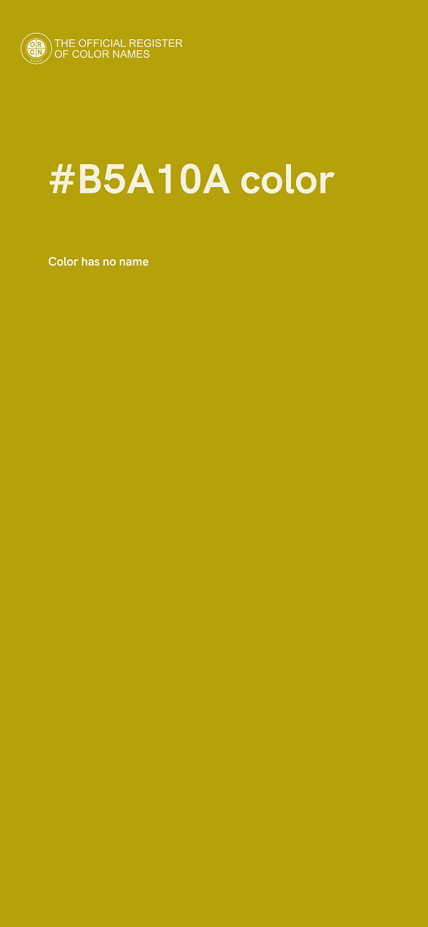 #B5A10A color image