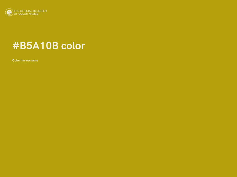 #B5A10B color image