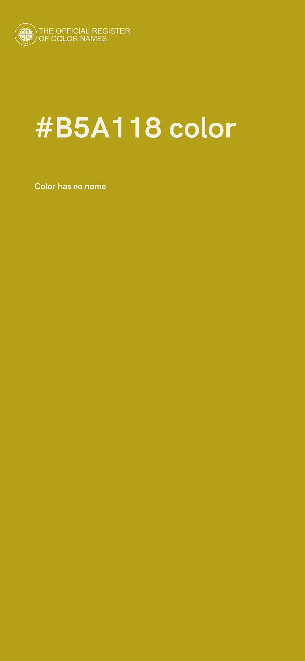 #B5A118 color image