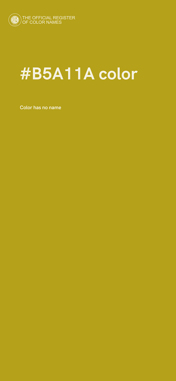 #B5A11A color image