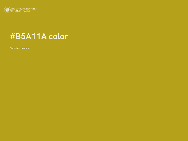 #B5A11A color image
