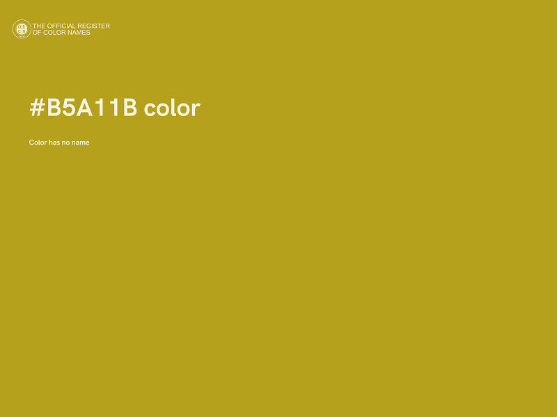 #B5A11B color image