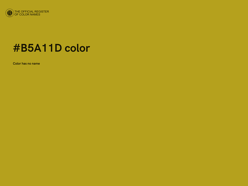 #B5A11D color image