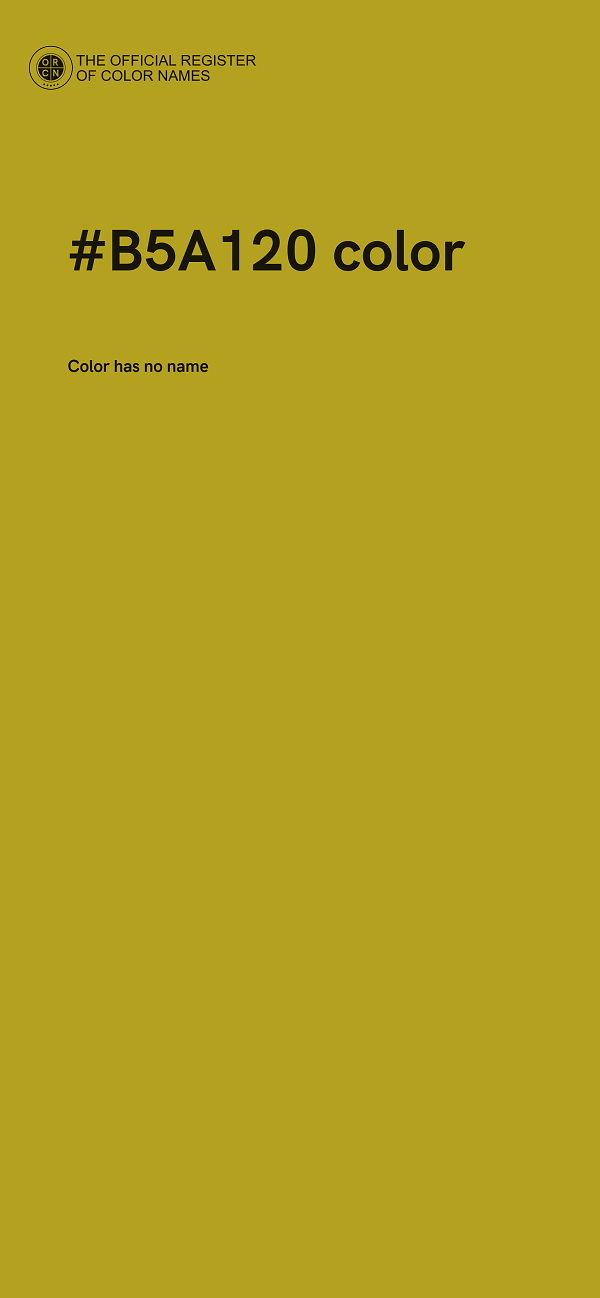 #B5A120 color image
