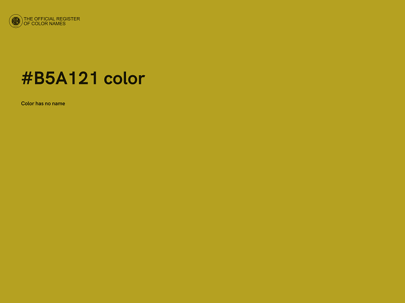 #B5A121 color image