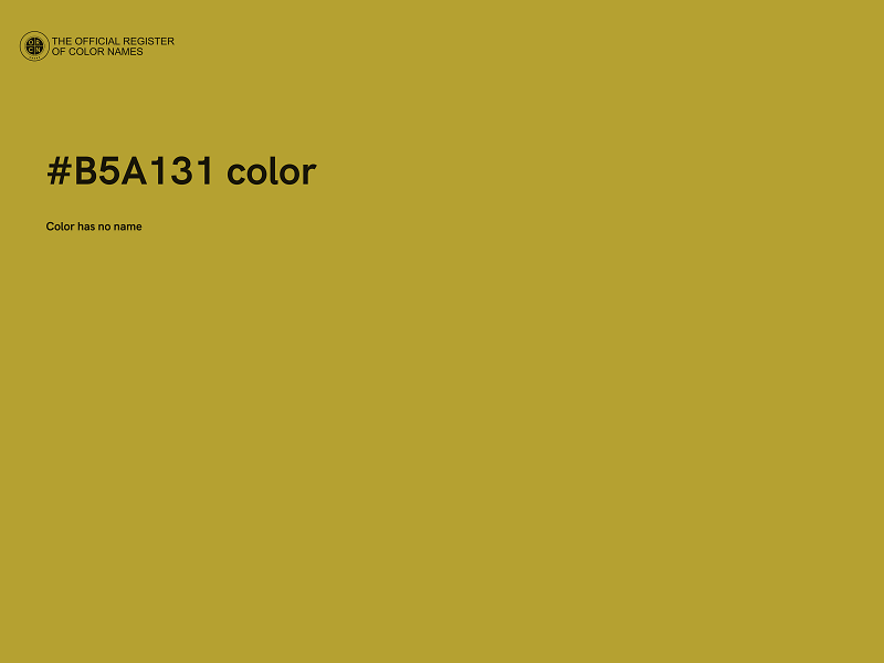 #B5A131 color image