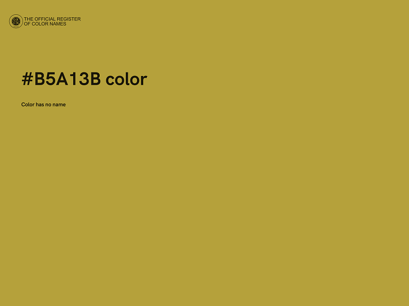 #B5A13B color image