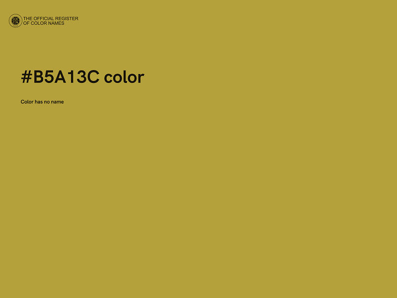 #B5A13C color image